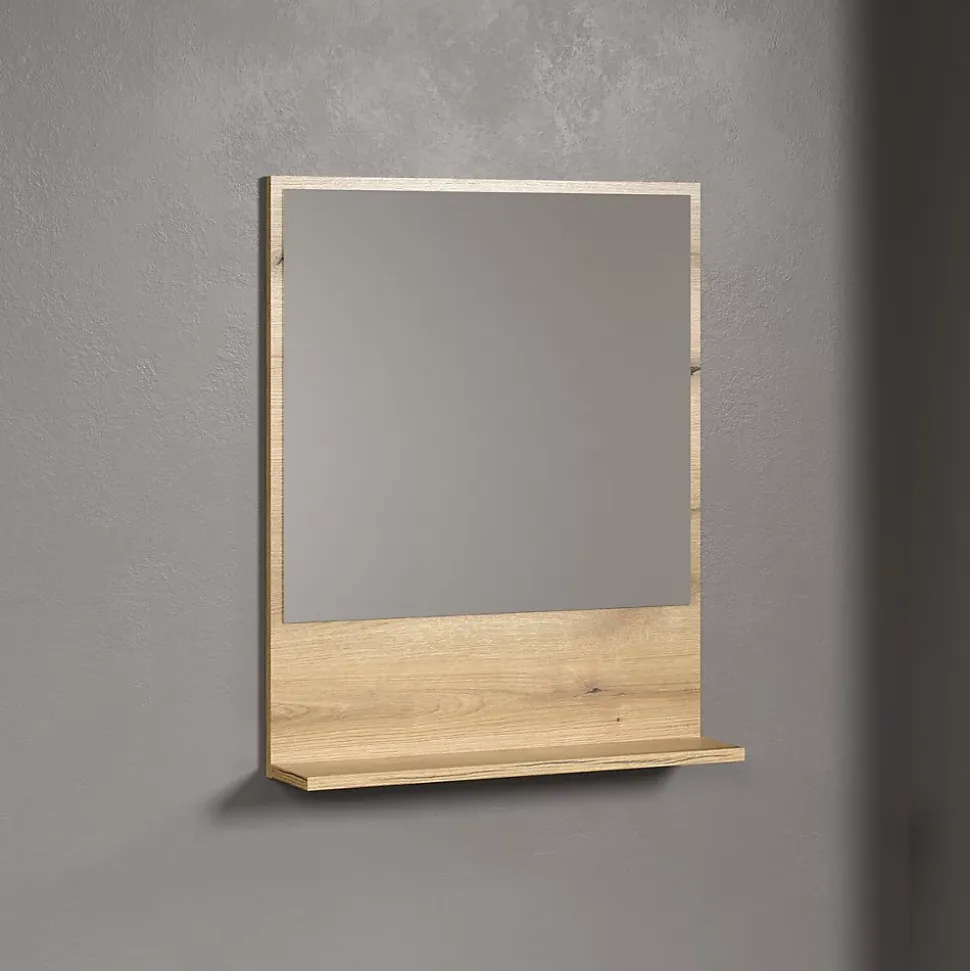Miroir mural avec 1 tablette L60 cm - PUREBLISS