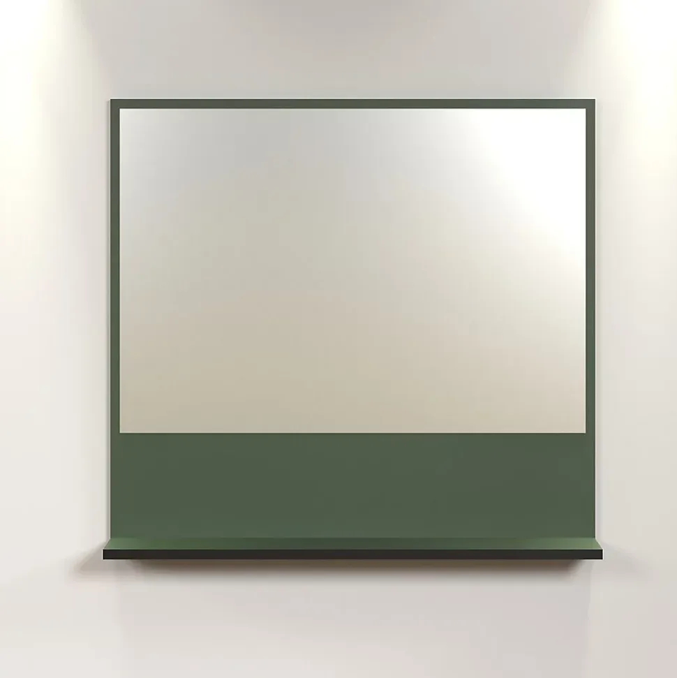 Miroir mural avec 1 tablette L80 cm - PUREBLISS