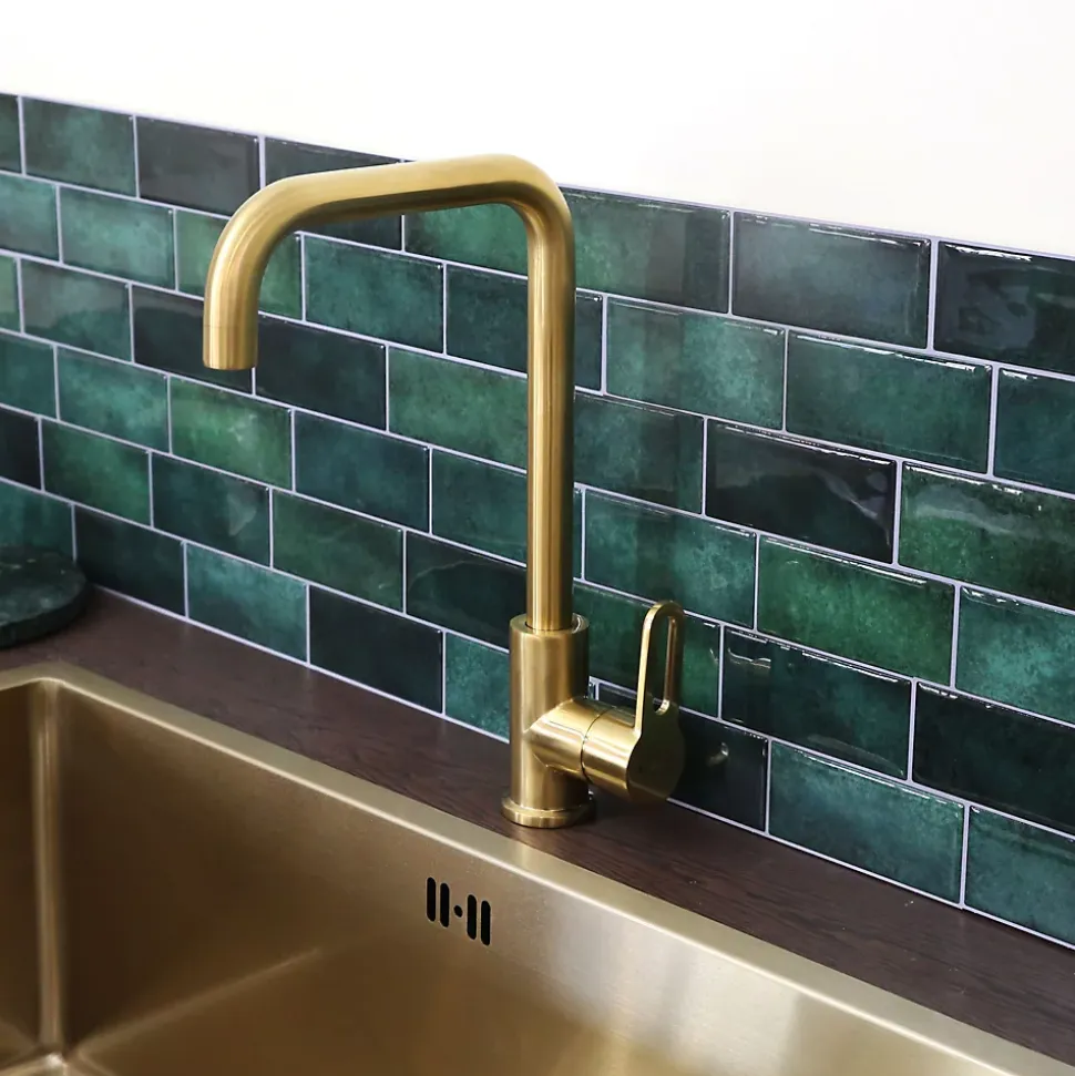 Mitigeur de cuisine doré Essebagno Baltic