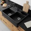 Mitigeur de cuisine en laiton Hansgrohe Vernis noir mat