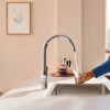Mitigeur de cuisine filtrant chromé Grohe Blue Pure Curve brillant