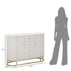 MOBILE MONTPELLIER CRÈME CM 120X40X85