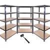 Monster Racking - Lot de 3 Rayonnages T-Rax en Acier Sans Boulons Noirs 90cm x 45cm x 180cm