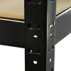 Monster Racking 10 Rayonnages T-Rax en Acier Sans Boulons Noirs 75cm x 30cm x 150cm