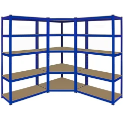 Monster Racking 1 Rayonnage d'Angle T-Rax et 2 Rayonnages T-Rax, Bleus