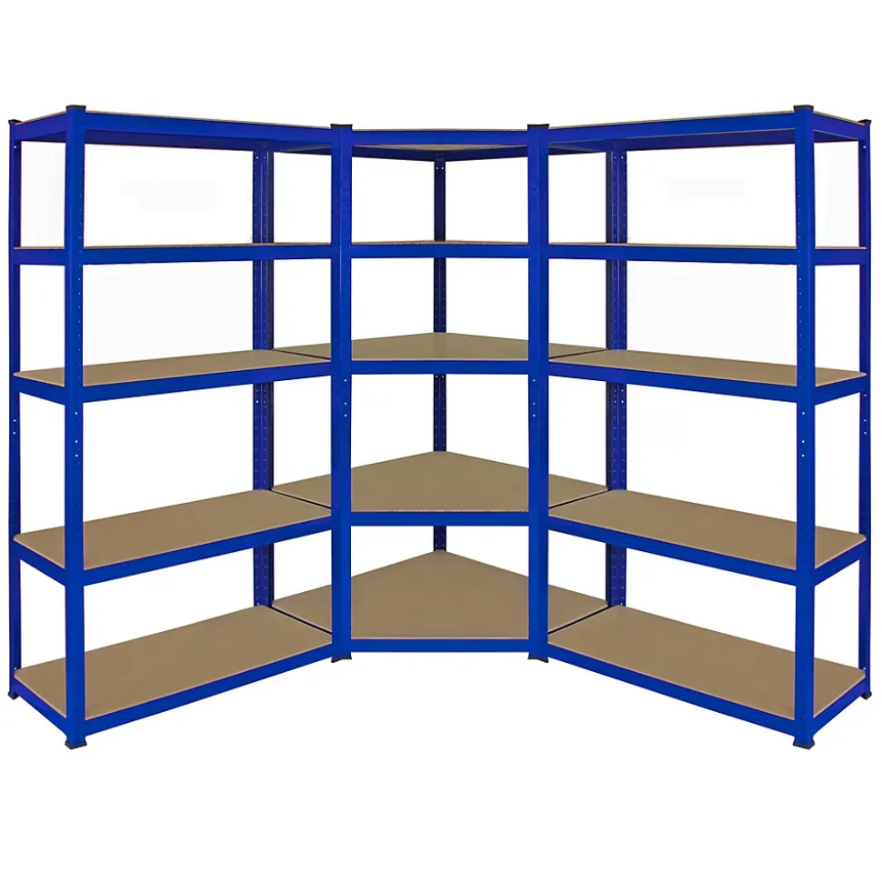 Monster Racking 1 Rayonnage d'Angle T-Rax et 2 Rayonnages T-Rax, Bleus