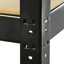 Monster Racking 5 Rayonnages T-Rax en Acier Sans Boulons Noirs 90cm x 45cm x 180cm