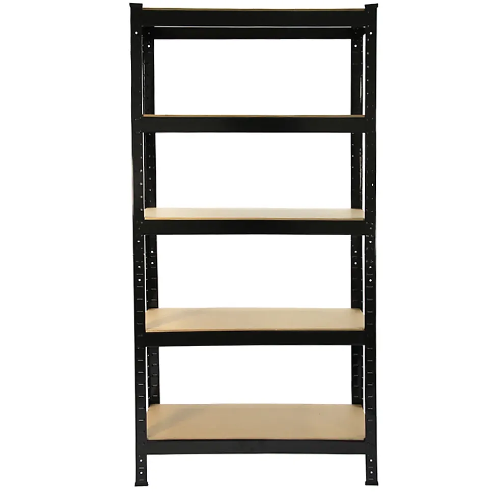 Monster Racking 4 Rayonnages T-Rax en Acier Sans Boulons Noirs 75cm x 30cm x 150cm