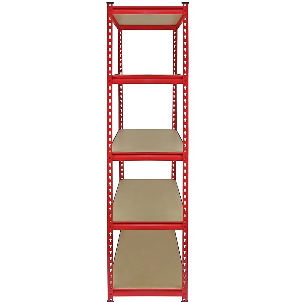 Monster Racking 4 Rayonnages Z-Rax en Acier Sans Boulons Rouges 90cm x 183cm x 45cm