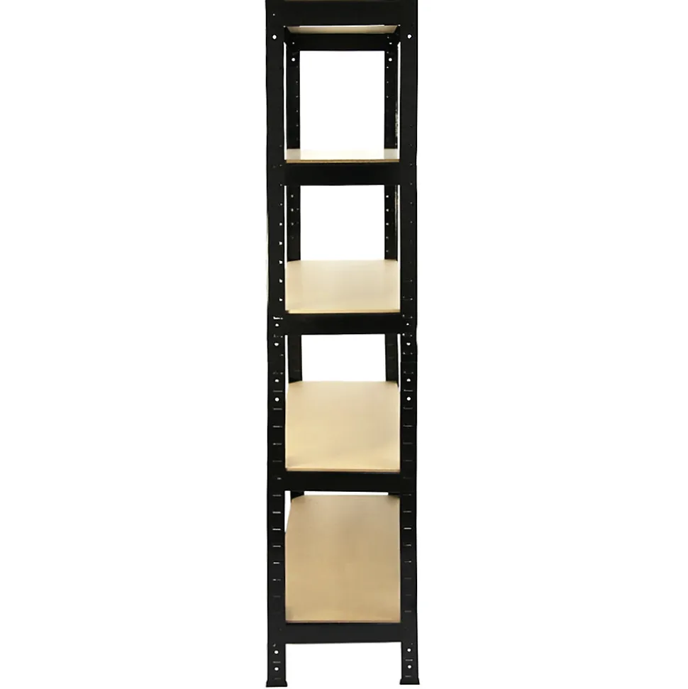 Monster Racking 3 Rayonnages T-Rax en Acier Sans Boulons Noirs 75cm x 30cm x 150cm