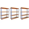 Monster Racking Lot de 3 Rayonnages sans Boulons en Acier S-Rax