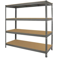 Monster Racking Q-Rax Rayonnage Robuste, 160cm L, 60cm P, Gris