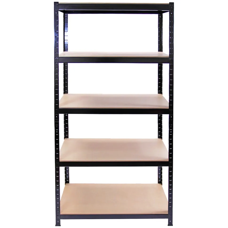 Monster Racking Rayonnage T-Rax en Acier Sans Boulons Noir 90cm x 45cm x 180cm