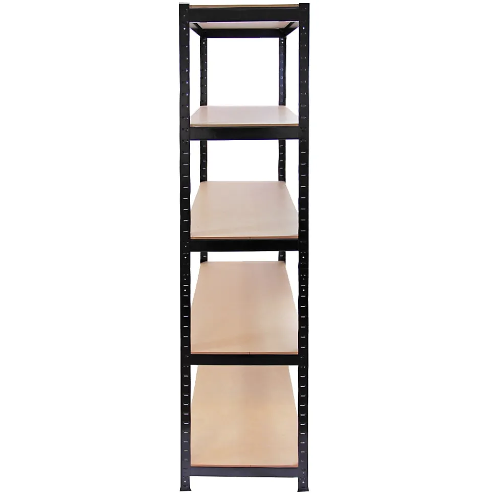Monster Racking Rayonnage T-Rax en Acier Sans Boulons Noir 90cm x 45cm x 180cm