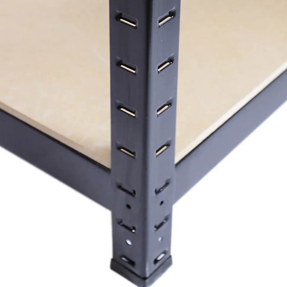 Monster Racking Rayonnage T-Rax en Acier Sans Boulons Noir 90cm x 45cm x 180cm