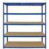 Monster Racking T-Rax 3 x Rayonnage, Bleu, 160cm Largeur, 60cm Profondeur