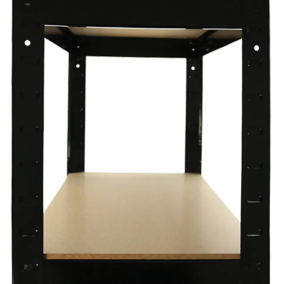 Monster Racking T-Rax Rayonnage Robuste, Noir, 75 cm L, 30 cm P Lot de 2
