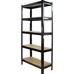 Monster Racking T-Rax Rayonnage Robuste, Noir, 75 cm L, 30 cm P Lot de 2