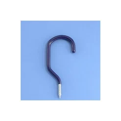 MOTTEZ lot de 2 Crochets à vis petit modèle - Tube 9mm - Fixation plafond - Charge 15kg - Fabriqué en France