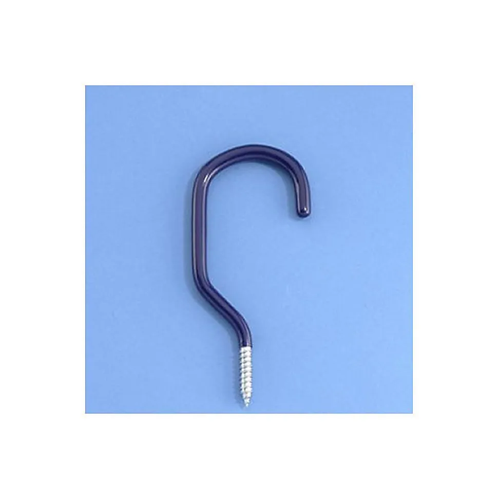 MOTTEZ lot de 2 Crochets à vis petit modèle - Tube 9mm - Fixation plafond - Charge 15kg - Fabriqué en France
