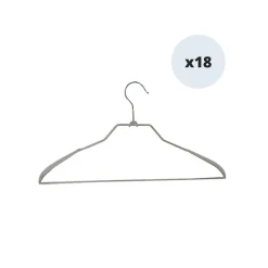 MSV Lot 18 Cintres Metal Plastifies Antiglisse