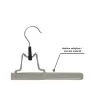 MSV Lot 12 Cintres Metal Plastifies Taupe