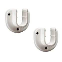 Naissances en zinc pour tringle de penderie Ø1,8 cm, 2 pièces