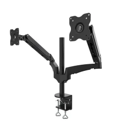 NEXTIA FD-2, Support de bureau inclinable & orientable 2 bras avec vérin à gaz