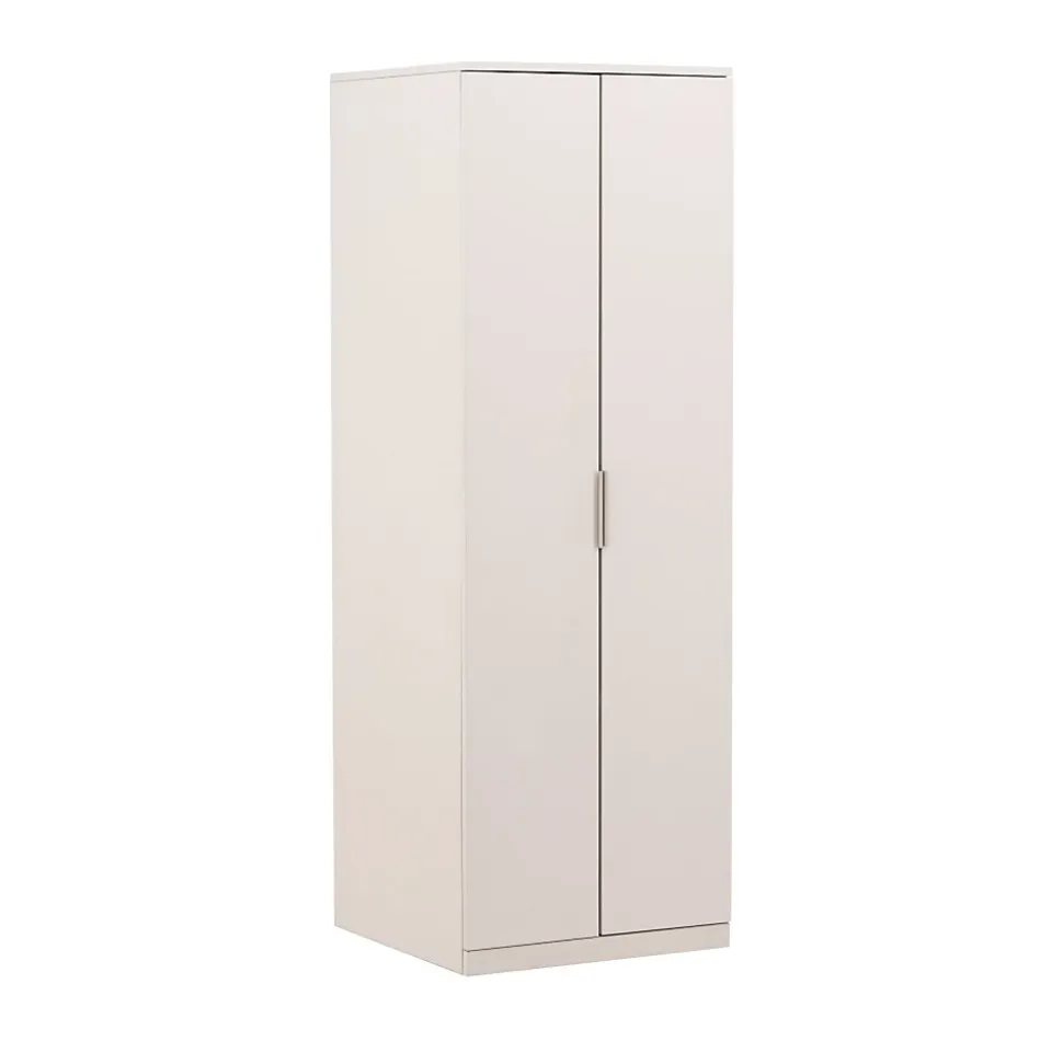 Nice - Armoire 2 porte en bois H177cm - Beige