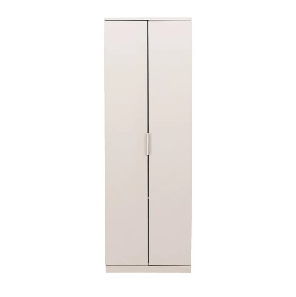 Nice - Armoire 2 porte en bois H177cm - Beige