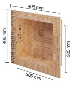 Niche murale à carreler KERDI-BOARD-N - 305 x 508 x 89 mm - Sans tablette