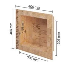 Niche murale à carreler KERDI-BOARD-N - 305 x 508 x 89 mm - Sans tablette