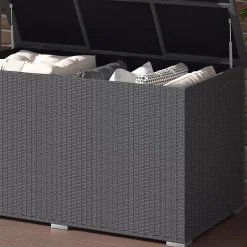 OK-Living Coffre pour coussins Anthracite 146x80cm