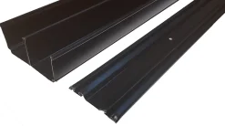 OPTIMUM pack portes de placard coulissantes, 2 vantaux décor chêne sauvage partitionné miroir argent H2500mm X L1200mm