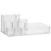 Organisateur de salle de bain transparent, l.6,6 x H.9,4 x P.17,3cm, Five Simply Smart Selena