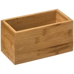 Organisateur de salle de bain rectangulaire bambou, l.9x H.9,5 x P.18cm, Five Simply Smart Tidy