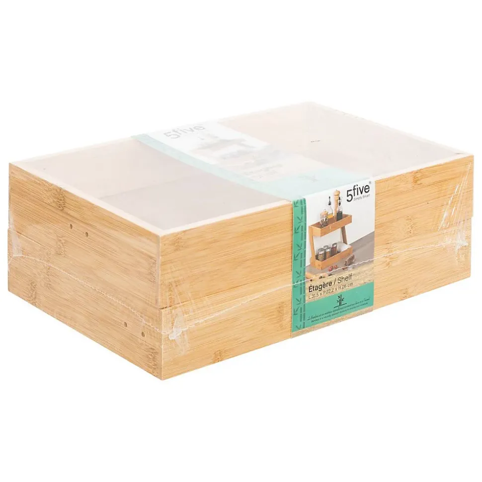 Organiseur 2 plateaux Grand modèle Bambou - 5Five