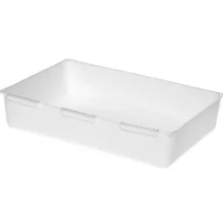 Organiseur de tiroir de cuisine blanc modulable - 22,5 x 15,5 x 5 cm