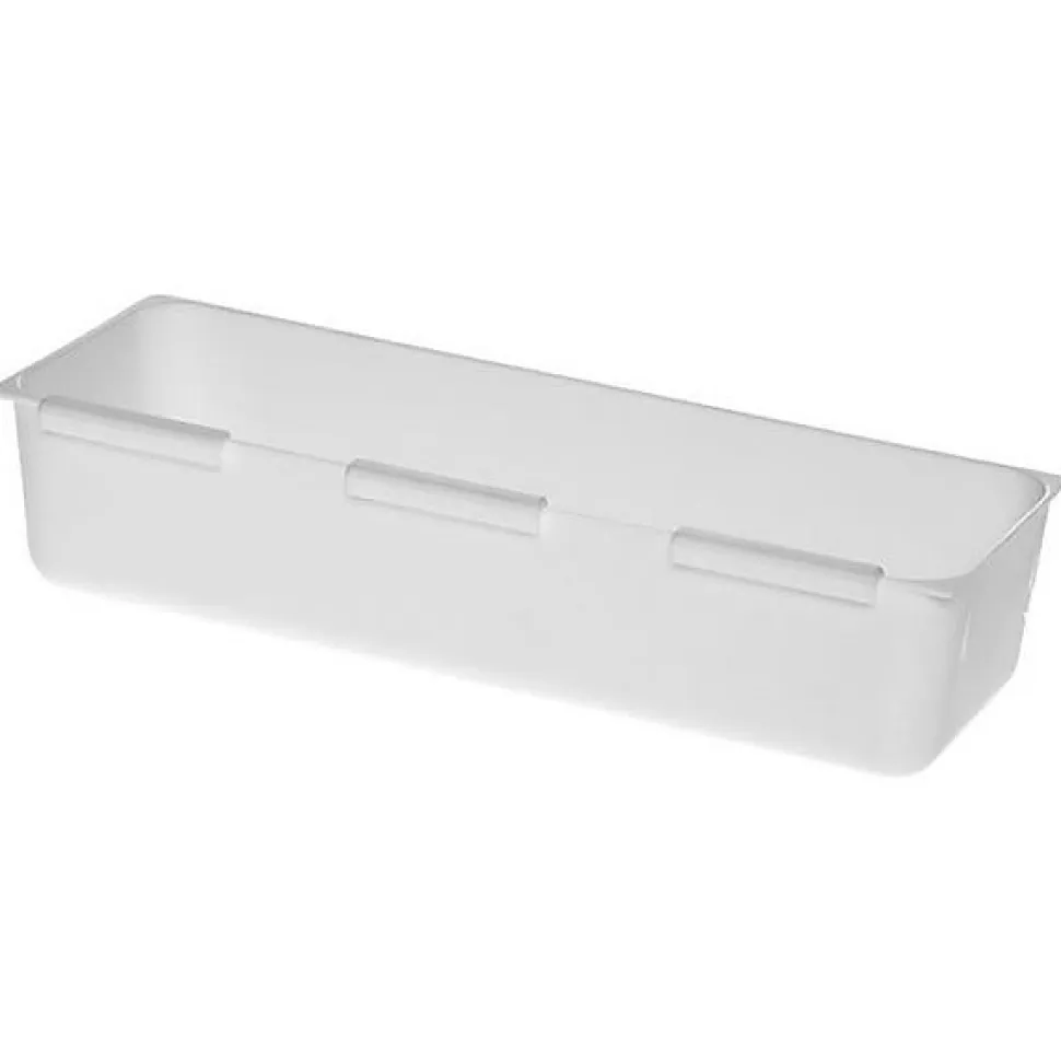 Organiseur de tiroir de cuisine blanc modulable - 22,5 x 8 x 5 cm