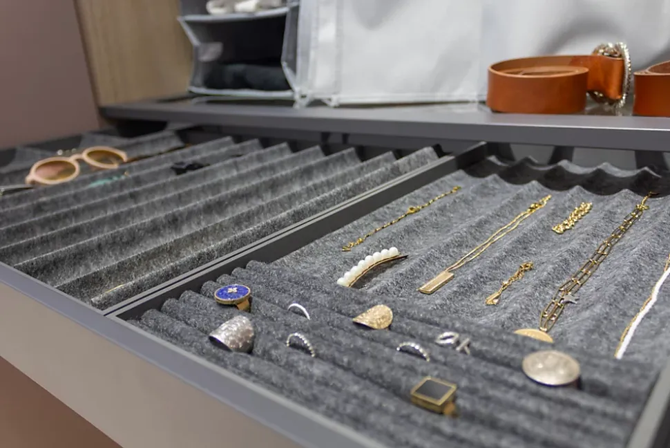 Organiseur de tiroir pour bijoux taille S gris Box & Beyond