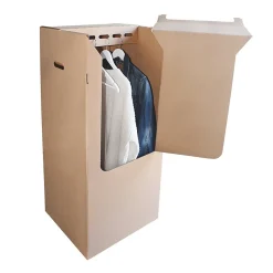 Pack and Move - Carton penderie déménagement - 50 x 50 x 120 cm - Carton renforcé - 1 marqueur offert