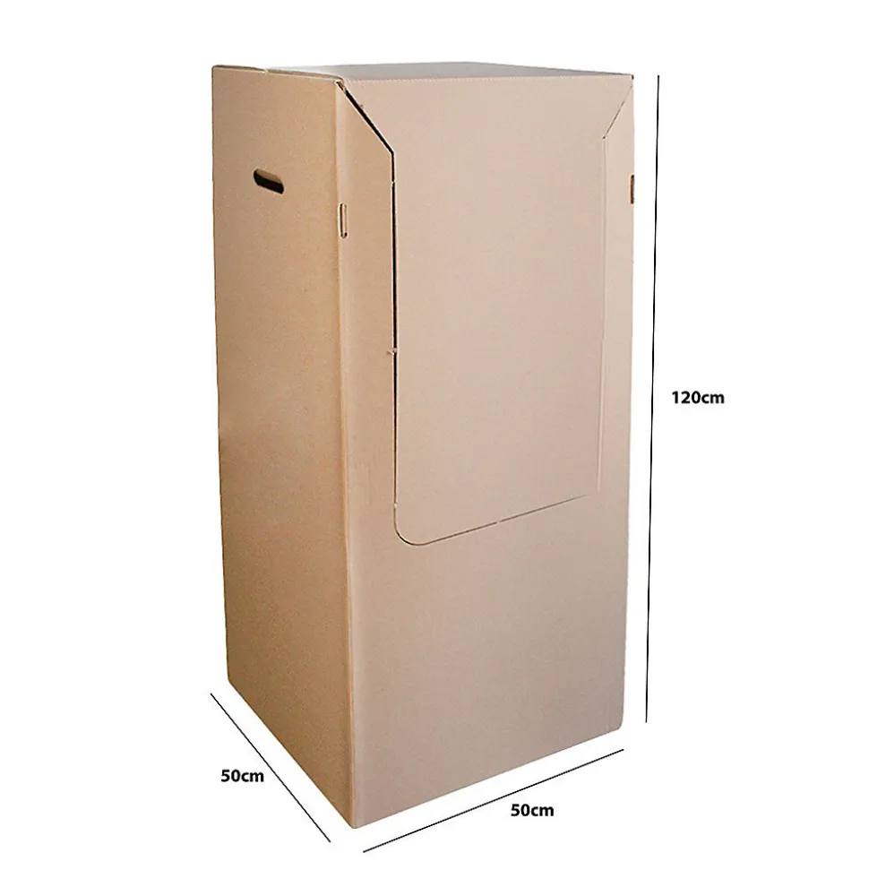 Pack and Move - Carton penderie déménagement - 50 x 50 x 120 cm - Carton renforcé - 1 marqueur offert