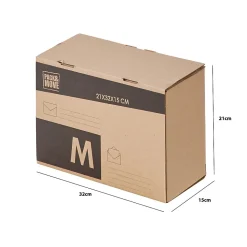 Pack and Move - Lot 24 cartons pour expédition - Taille M - 21 x 32 x 15 cm - Carton renforcé - 20 KG max