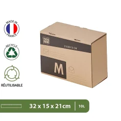 Pack and Move - Lot 24 cartons pour expédition - Taille M - 21 x 32 x 15 cm - Carton renforcé - 20 KG max