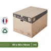 Pack and Move - Lot 30 cartons déménagement XXL - 80 x 60 x 50 cm - Poignées renforcées - 3 adhésifs offerts