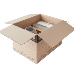 Pack and Move - Lot 20 cartons déménagement XXL - 80 x 60 x 50 cm - Poignées renforcées - 2 adhésifs offerts