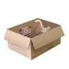 Pack and Move - Lot 50 Cartons Déménagement Stockage S - 36 x 28 x 18 cm - Poignées renforcées - 3 adhésifs offerts