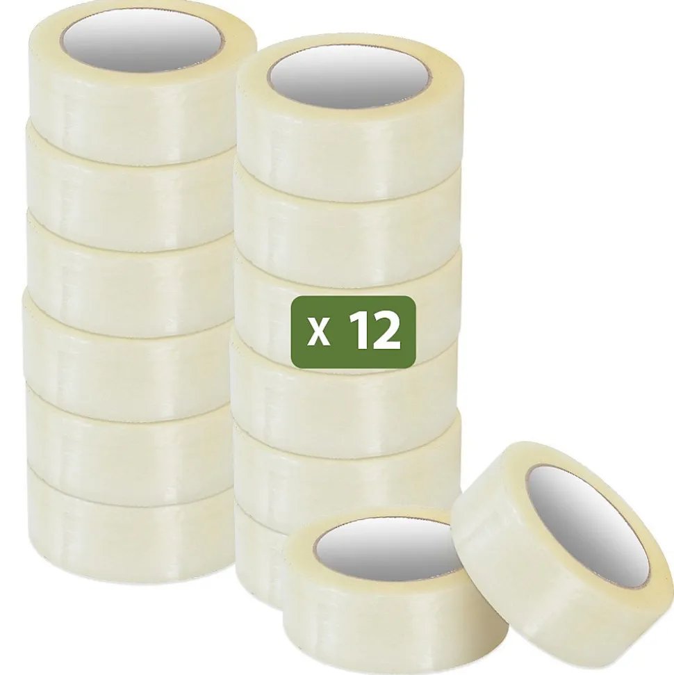 Pack and Move - Lot 12 Rouleaux Ruban Adhésif Transparent Pour Emballage Et Déménagement - 100 M - Qualité Premium