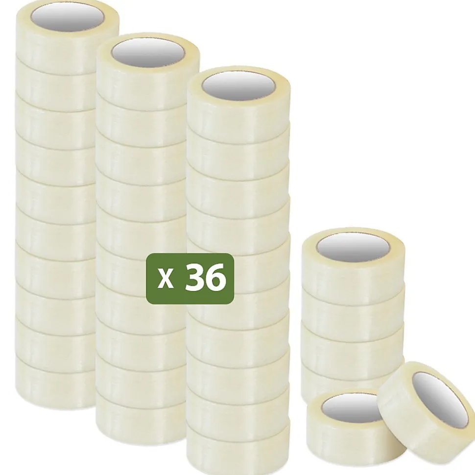 Pack and Move - Lot 36 Rouleaux Ruban Adhésif Transparent Pour Emballage Et Déménagement - 100 M - Qualité Premium