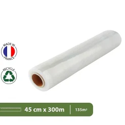 Pack And Move - Lot 4 Rouleaux Film Étirable - 300 M - Transparent - Film Déménagement Film Emballage Film Palette Film Protection